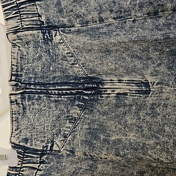 Marie St. Mone't Flare Acidwashed Skirt 80s. - Picture 4 of 8